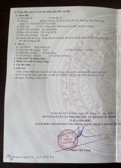 Bán Nhà Đường Trương Thị Hoa, 4x15, Lửng Lầu, Giáp Gò Vấp, Hxh