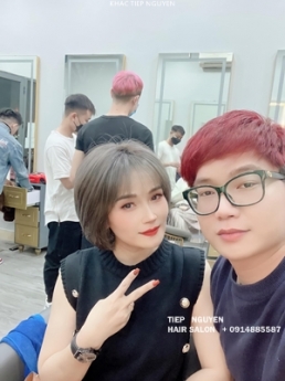 95 tóc layer,Miss Grand, tóc ngắn - Học nghề tóc Tiệp Nguyễn