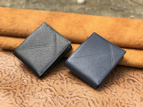 Ví Nam Mini Da Bò Taiga Sọc Y - Tận Xưởng Không Qua Trung Gian