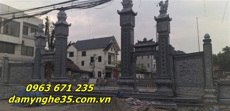Mẫu cổng nhà thờ họ bằng đá đẹp bán tại Hà Nội