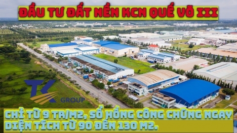 Cơ hội tốt cho nhà đầu tư lãi X2,X3 đất nền KCN Bắc Ninh chỉ từ 9tr/m2,sổ hồng trao tay!