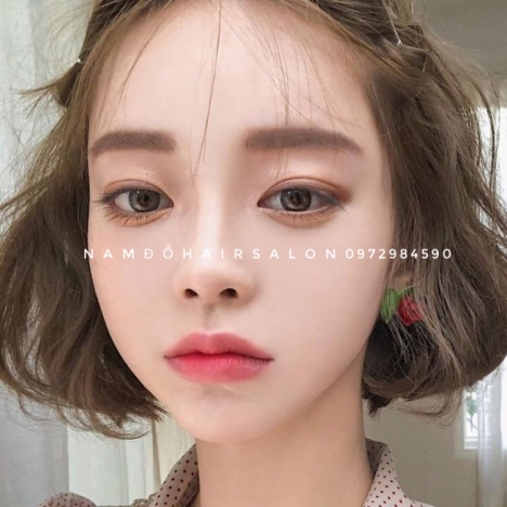 Uốn Sóng Nước Tóc Ngang Vai, Top Salon Làm Đẹp Uy Tín Giá Rẻ Hoài Đức - Nam Đỗ Hair Salon