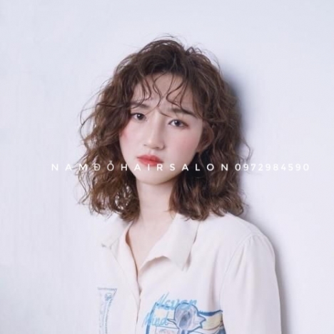 Uốn Xoăn Xù Mì Tóc Ngang Vai,Top Salon Làm Đẹp Giá Rẻ Hoài Đức - Nam Đỗ Hair Salon