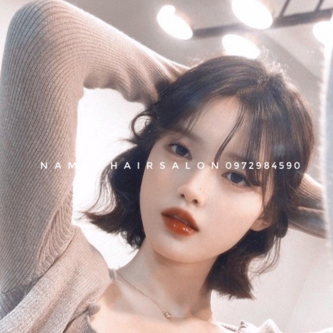 Uốn Sóng Nước Tóc Ngang Vuông,Top Salon Làm Đẹp Giá Rẻ Hoài Đức - Nam Đỗ Hair Salon