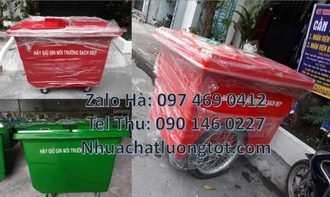 bán sỉ xe rác 660l Xe chở rác 1000l giá rẻ, Xe rác nhựa composite, Xe gom rác 660l, xe gom rác thải