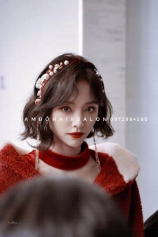 Uốn Sóng Nước Tóc Ngang Vai,Top Salon Làm Đẹp Giá Rẻ Hoài Đức - Nam Đỗ Hair Salon