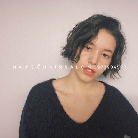 Uốn Sóng Nước Tóc Ngắn,Top Salon Làm Đẹp Giá Rẻ Hoài Đức - Nam Đỗ Hair Salon