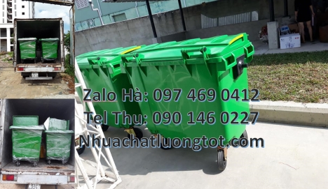 bán sỉ xe rác 660l Xe chở rác 1000l giá rẻ, Xe rác nhựa composite, Xe gom rác 660l, xe gom rác thải