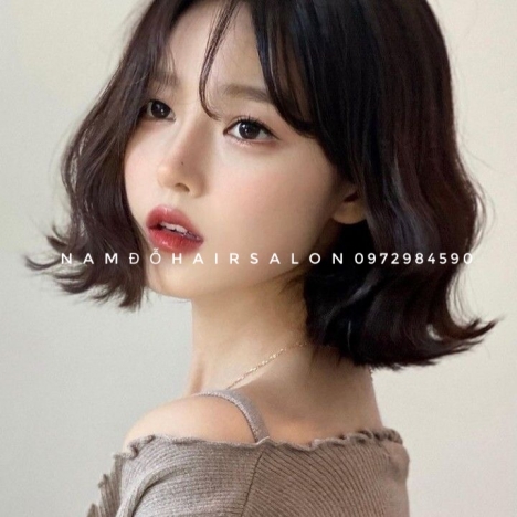 Uốn Sóng Nước Tóc Ngang Vuông,Top Salon Làm Đẹp Giá Rẻ Hoài Đức - Nam Đỗ Hair Salon