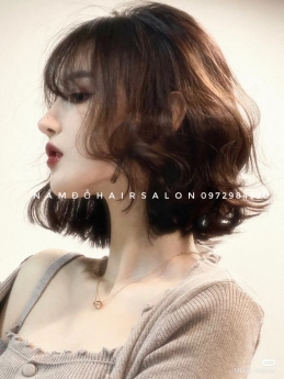 Uốn Sóng Nước Tóc Ngang Vuông,Top Salon Làm Đẹp Giá Rẻ Hoài Đức - Nam Đỗ Hair Salon