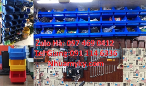 Kệ phụ tùng, kệ đựng linh kiện, kệ đựng hàng hóa, thùng nhựa tp hcm, khay nhựa xanh giá rẻ Khay nhựa