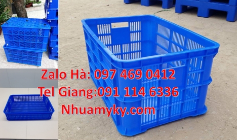 sóng nhựa bít Rổ nhựa đựng trái cây sóng nhựa hở có nắp đậy sóng nhựa có bánh xe, sọt nhựa có nắp