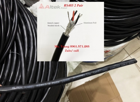 Cáp tín hiệu RS485 18 awg, 22 awg, 24 awg