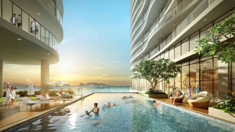 phá sản cần bán căn studio mặt view biển 37m2 giá full nội thất