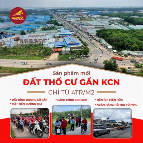 Đầu tư giá trị thực tại KCN Bình Dương ngân hàng hỗ trợ giá 450tr