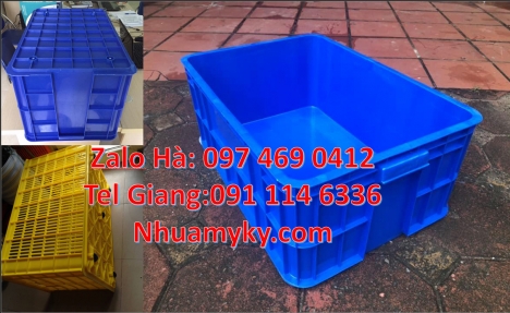 sóng nhựa bít Rổ nhựa đựng trái cây sóng nhựa hở có nắp đậy sóng nhựa có bánh xe, sọt nhựa có nắp