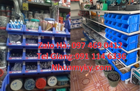 Kệ phụ tùng, kệ đựng linh kiện, kệ đựng hàng hóa, thùng nhựa tp hcm, khay nhựa xanh giá rẻ Khay nhựa