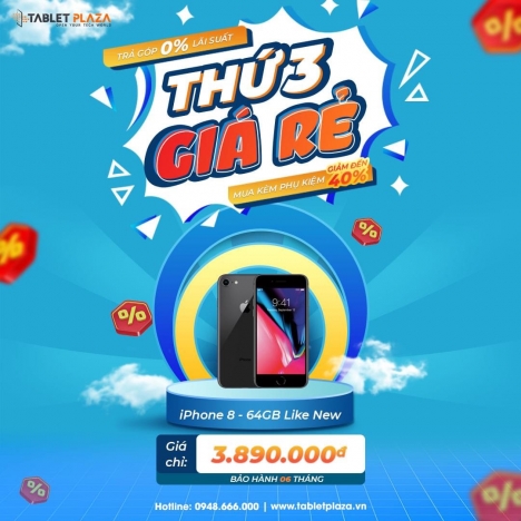 Thứ Ba mua hàng thả ga các iFan nhanh tay tại Tablet Plaza