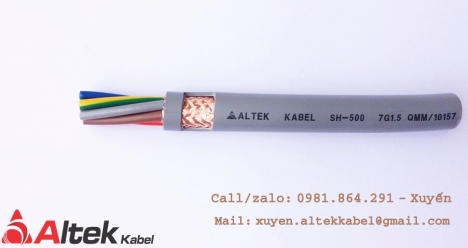 Cáp điều khiển 6 lõi 6x0.5, 6x0.75, 6x1.0, 6x1.5 hàng nhập khẩu giá bình dân