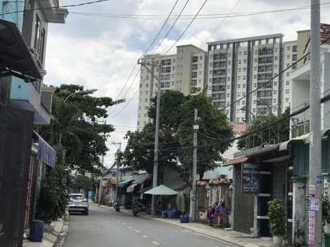Nhà mặt tiền đường 10m Nguyễn Thị Hè- Hiệp Thành Q12, Ngang 5 Chỉ 55triệu/1m2 xe công