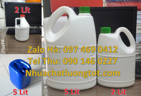 Can 2l quay, can 4l vuông, can 5l đựng dầu nhớt can nhựa 0.5L đựng hóa chất can nhựa 1L 2L đựng du
