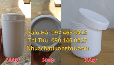 Hũ nhựa 1kg giá rẻ, Hũ 1.8l giá rẻ, Hũ 1kg giá rẻ, Hũ 0.5kg hdpe, phân phối nhựa hdpe, Hũ 1kg garent