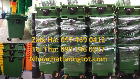xe thu gom rác 660 lít 3 bánh hơi, bán sỉ xe thu gom rác 660 lít, Xe thu gom rác 1000 lít 4 bánh xe,