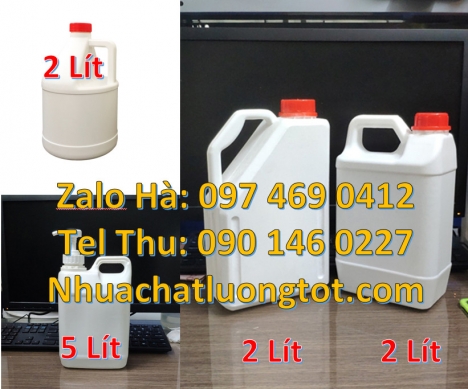 Can 2l quay, can 4l vuông, can 5l đựng dầu nhớt can nhựa 0.5L đựng hóa chất can nhựa 1L 2L đựng du