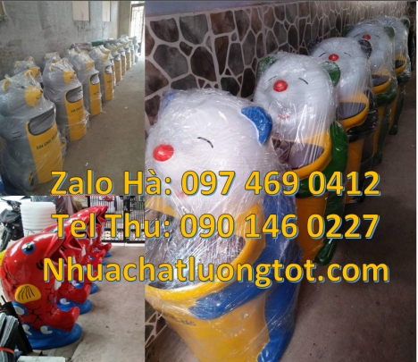 giỏ đựng rác hình thú, giỏ đựng rác hình con vật Thùng rác ngoài trời, Thùng rác thú, thùng rác nhự