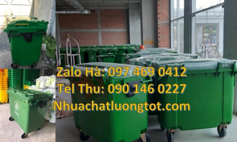 xe thu gom rác 660 lít 3 bánh hơi, bán sỉ xe thu gom rác 660 lít, Xe thu gom rác 1000 lít 4 bánh xe,