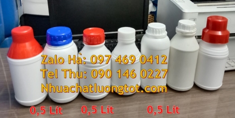 Chai 50ml đựng thuốc sâu, chai nhựa đựng hóa chất 250 ml 500ml. Chai nhựa 50ml 500ml đựng nông dược.