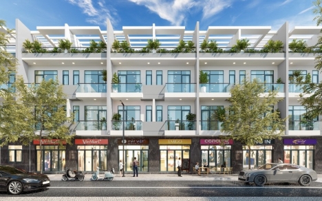 Nhà phố Bcons Plaza Compound An Ninh, liền kề Làng Đại Học Quốc Gia HCM, XD 1 trệt 2 lầu ST, giá