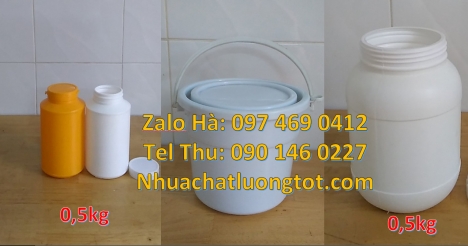 Hũ nhựa 1kg giá rẻ, Hũ 1.8l giá rẻ, Hũ 1kg giá rẻ, Hũ 0.5kg hdpe, phân phối nhựa hdpe, Hũ 1kg garent