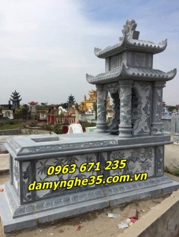 Mẫu mộ đá hai mái đẹp bán tại Hà Nội