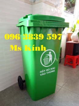 Thùng rác nhựa 120 lít chất lượng giá tốt - 096 3839 597 Ms Kính