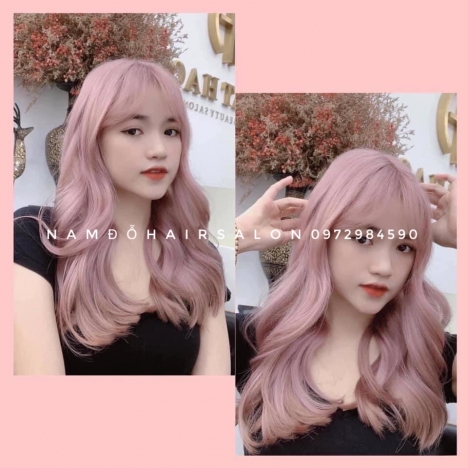 Nhuộm Tóc Top Salon Làm Màu Tím Khói Đẹp Giá Rẻ Hoài Đức -Nam Đỗ Hair Salon