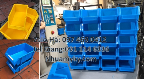 Kệ phụ tùng, kệ đựng linh kiện, kệ đựng hàng hóa thùng nhựa tp hcm khay nhựa xanh giá rẻ Khay nhựa
