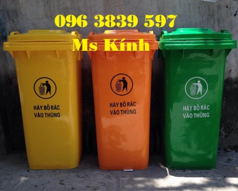 Thùng rác nhựa 120 lít chất lượng giá tốt - 096 3839 597 Ms Kính