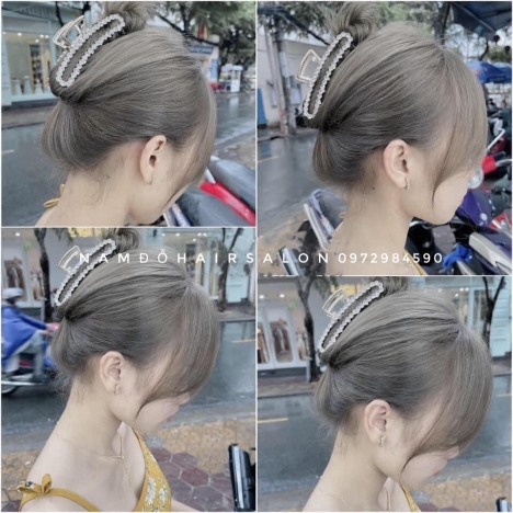 Nhuộm Tóc Salon Làm Màu Khói Bạc Đẹp Giá Rẻ Hoài Đức -Nam Đỗ Hair Salon