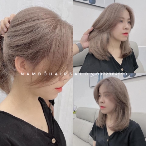 Nhuộm Tóc Top Salon Làm Màu Tím Khói Dẹp Giá Rẻ Hoài Đức- Nam Đỗ Hair Salon