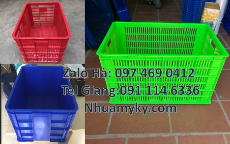 sóng nhựa hở, sóng hở 4t5, sóng nhựa công nghiệp Rổ nhựa đựng trái cây, thùng nhựa đựng hải sản, Só