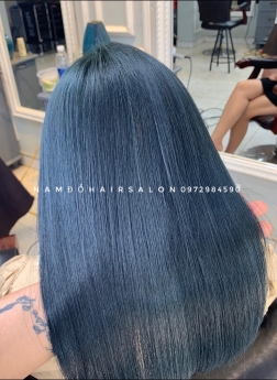 Nhuộm Tóc Top Salon Làm Màu Xanh Bule Đẹp Giá Rẻ Hoài Đức -Nam Đỗ Hair Salon