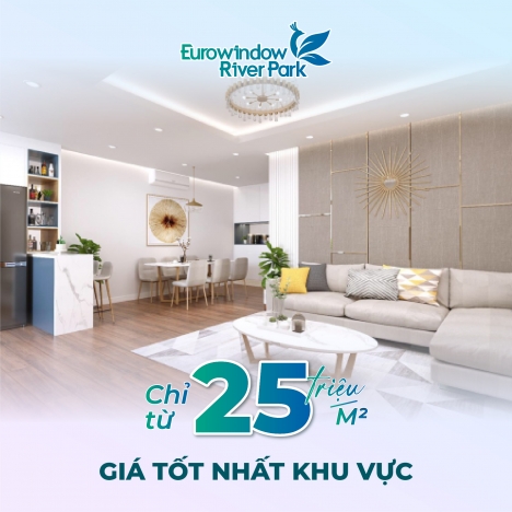 CẦN TIỀN BÁN GẤP CĂN 85m2 TẠI DỰ ÁN EUROWINDOW RIVER PARK VIEW SÔNG ĐUỐNG - FULL NỘI THẤT. GIÁ RẺ .