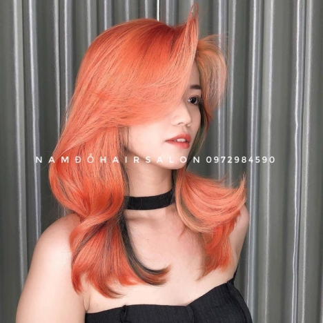 Nhuộm Tóc Salon Làm Màu Cam Đẹp Giá Rẻ Hoài Đức -Nam Đỗ Hair Salon