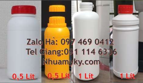 Chai nhựa 50ml đựng thuốc trừ sâu, Chai 100ml màu trong Chai nhựa 1000ml đựng mật ong, chai nhựa đự
