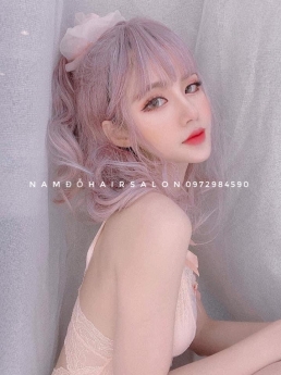 Nhuộm Tóc Top Salon Làm Màu Hồng Trà Sữa Đẹp Giá Rẻ Hoài Đức - Nam Đỗ Hair Salon