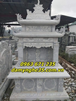 Mẫu mộ đá hai mái đẹp bán tại Hà Nội