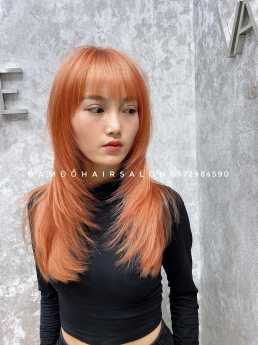 Nhuộm Tóc Top Salon Làm Màu Cam Đẹp Giá Rẻ Hoài Đức -Nam Đỗ Hair Salon