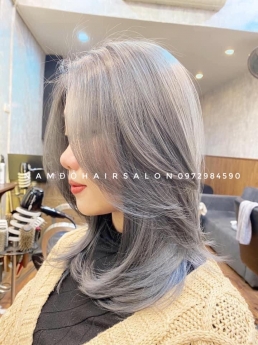 Nhuộm Tóc Làm Màu Tím Hồng Đẹp Giá Rẻ Hoài Đức -Nam Đỗ Hair Salon