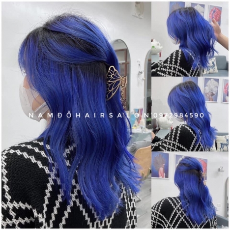 Nhuộm Tóc Làm Màu Xanh Khói Đẹp Giá Rẻ Hoài Đức -Nam Đỗ Hair Salon